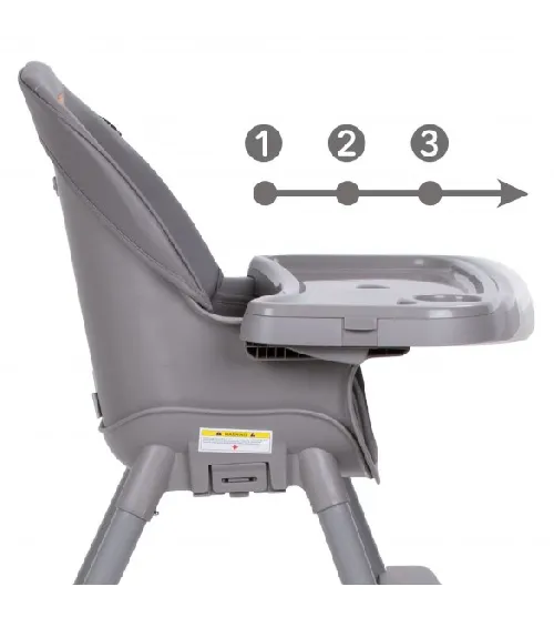 Kidwell EATAN grey 4in1 Barošanas krēsliņš