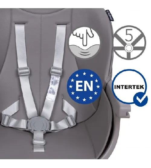 Kidwell EATAN grey 4in1 Barošanas krēsliņš