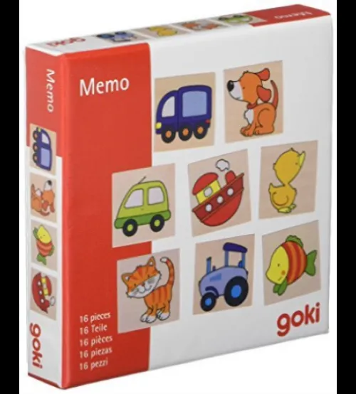Koka atmiņas spēle GOKI MEMO-Mix, 16 gab FB566988