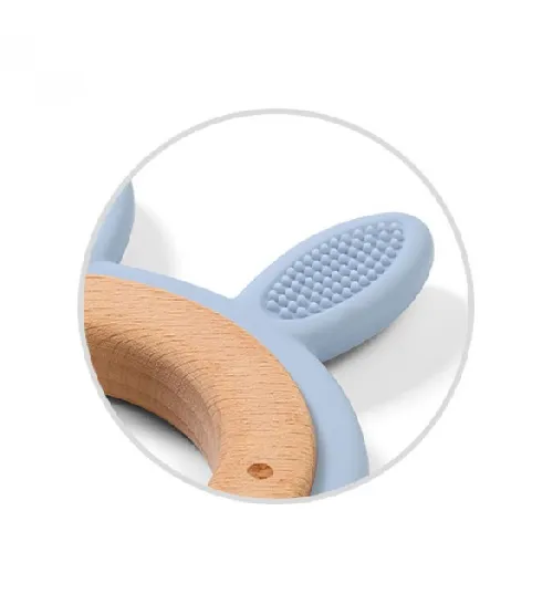 Koka Silikona zobu riņķis-masētājs BabyOno RABBIT 1076/03