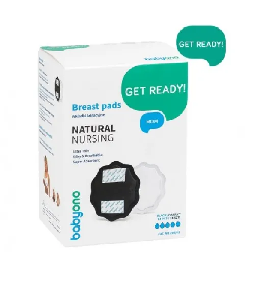 Krūšu ieliktņi Babyono "Natural" Black 298/02 24 gab.