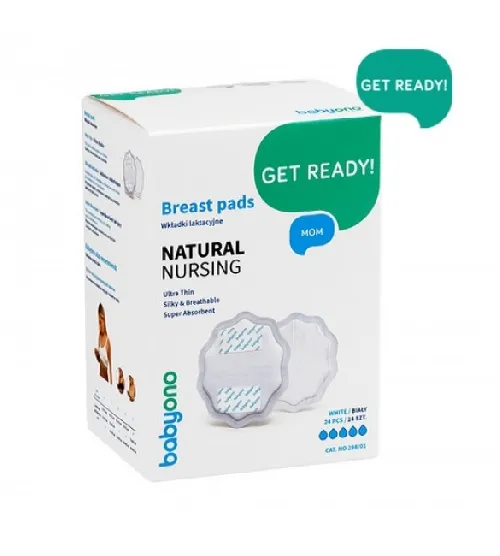 Krūšu ieliktņi Babyono "Natural" White 298/01 24 gab.