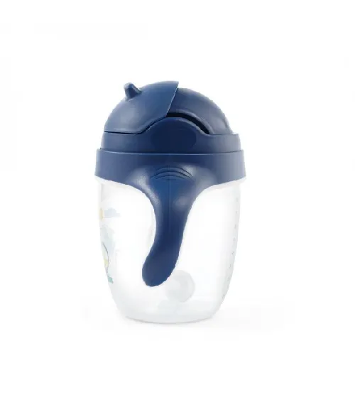 Krūzīte ar salmiņu 240 ml BabyOno 1464/01 blue
