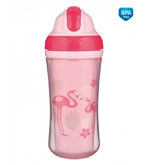 Krūzīte ar salmiņu 260 ml Canpol FLAMING 74/050