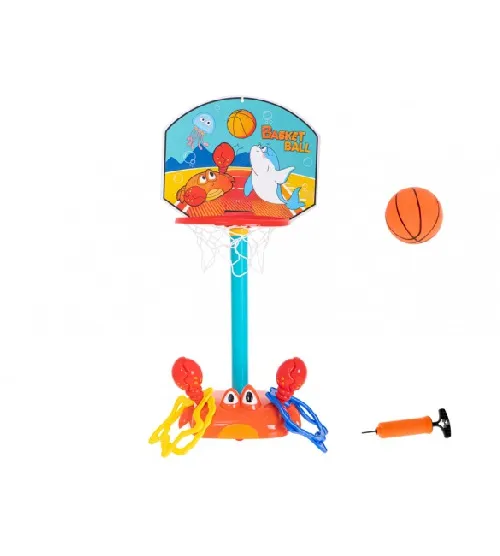 Kustīgs basketbola grozs ar ring-toss 5528