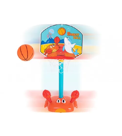 Kustīgs basketbola grozs ar ring-toss 5528