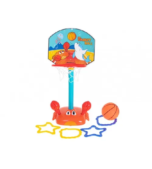 Kustīgs basketbola grozs ar ring-toss 5528