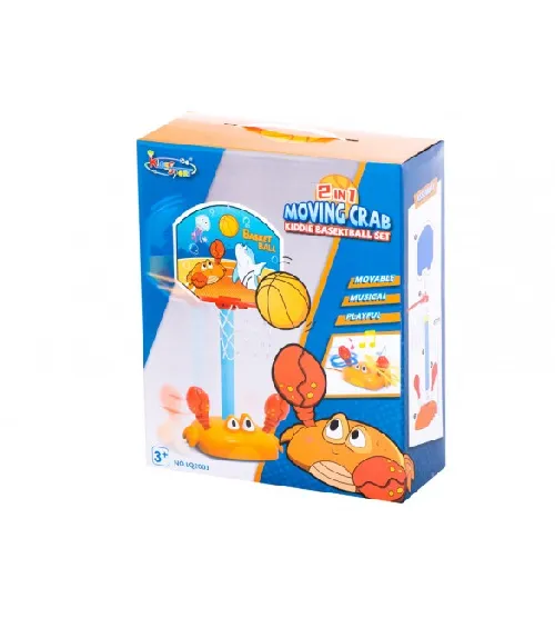Kustīgs basketbola grozs ar ring-toss 5528