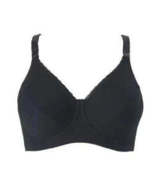La bebe Boutique Basic Black grūtnieču/barošanas krūšturis ar atpogājamu lencīti