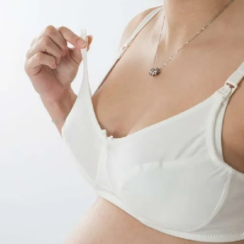 La bebe Boutique Basic White (Milk) grūtnieču/barošanas krūšturis ar atpogājamu lencīti