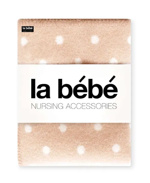 La Bebe™ Cosy Grey Dots Natural Lambswool Vilnas sega 100x140 cm
