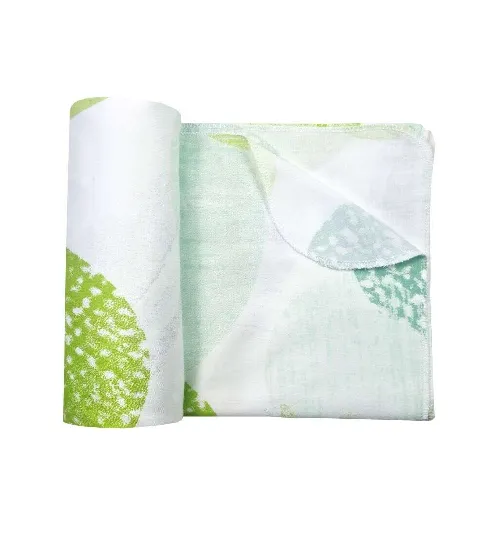 La bebe Cotton Nappy Green Dabīgas kokvilnas Autiņš 75х75 см