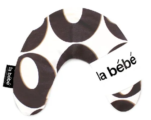 La Bebe Mimi Nursing Cotton Pillow Deco Black Silver Pakaviņš spilventiņš 19x46cm
