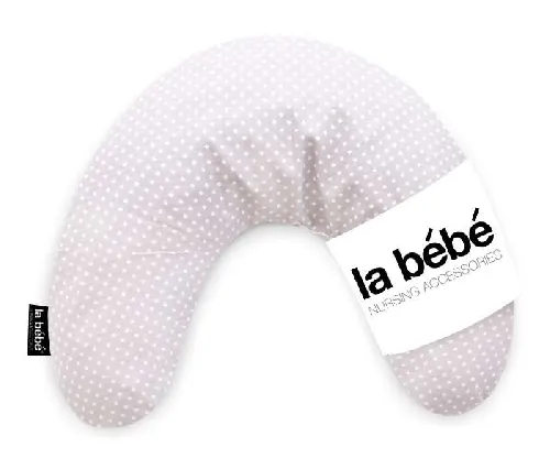 La Bebe Mimi Nursing Ripple Grey Satin Pillow Pakaviņš spilventiņš 19x46cm