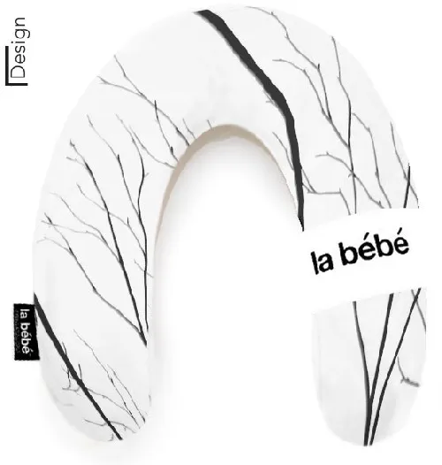 La Bebe Rich Cotton Nursing Maternity Pillow Black Branch pakaviņš mazuļa barošanai, gulēšanai