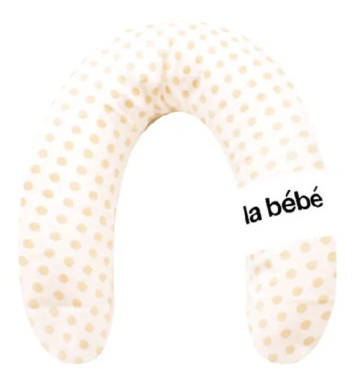 La Bebe Rich Cotton Nursing Maternity Pillow White dots pakaviņš mazuļa barošanai, gulēšanai