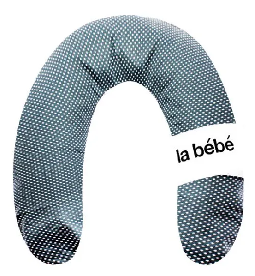 La Bebe Rich Ripple Dark Satin Nursing Maternity Pillow Pakaviņš pakavs mazuļa barošanai 30x175cm