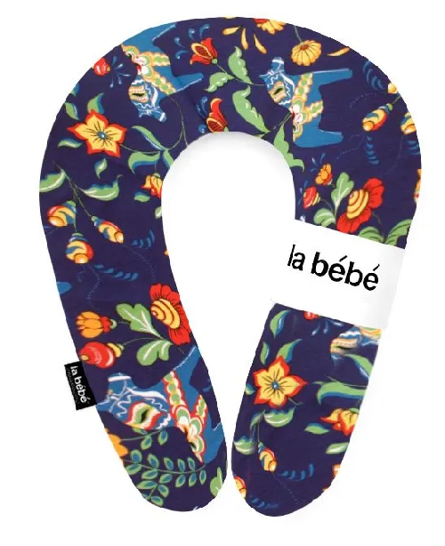 La Bebe Snug Cotton Nursing Maternity Pillow Swedish Dala Horse Подковка для сна, кормления малыша 20x70cm