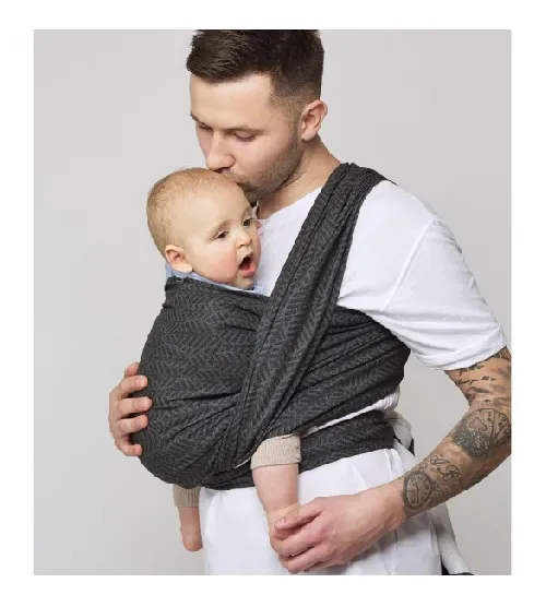 Lakats-slings BE CLOSE grey leaves CH-031 WOMAR