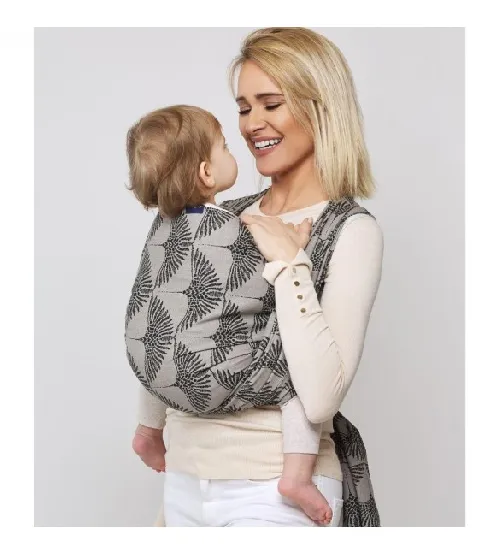 Lakats-slings BE CLOSE grey leaves CH-031 WOMAR