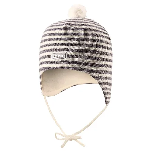 Lassie Warm Grey Детская шерстяная шапка