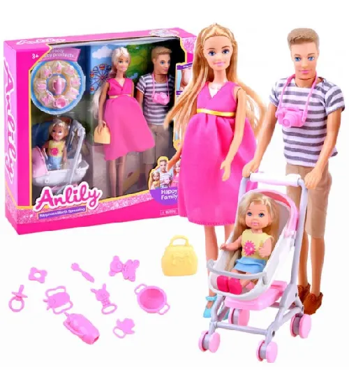 Leļļu komplekts Ģimene ZA2803