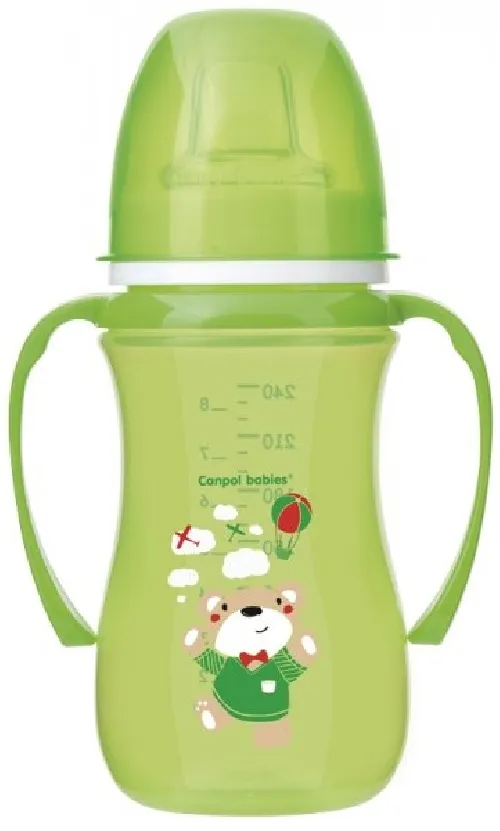 Mācību krūze 240 ml Canpol EASY START 38/208 green