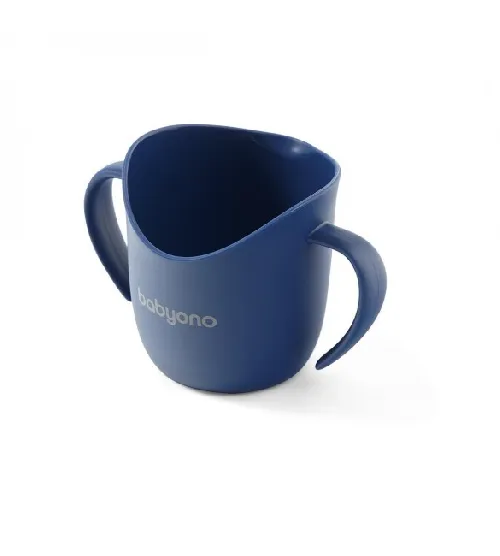 Mācību krūze ergonomiskā 120 ml BabyOno FLOW navy blue 1463/01