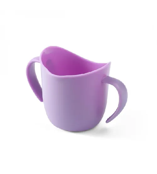 Mācību krūze ergonomiskā 120 ml BabyOno FLOW violet 1463/05