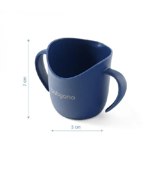 Mācību krūze ergonomiskā 120 ml BabyOno FLOW violet 1463/05