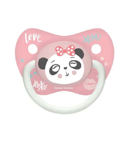 Māneklis silikona Simetriskas formas 0-6 mēn. Canpol EXOTIC Panda 34/921