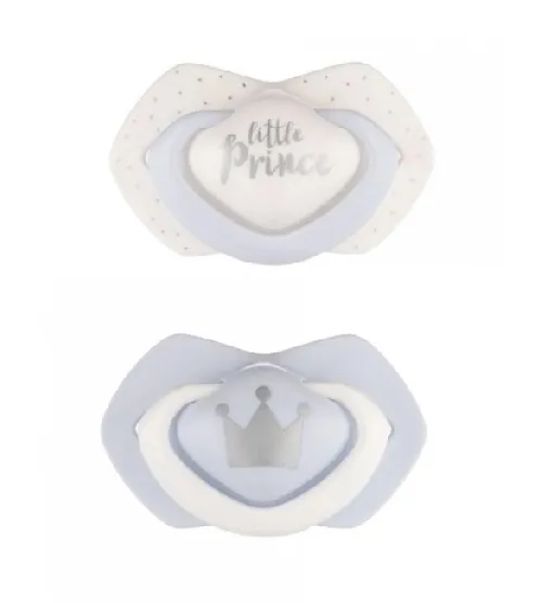 Māneklis silikona simetriskās formas 2 gb. 0-6 mēn. Canpol ROYAL BABY blue 22/650