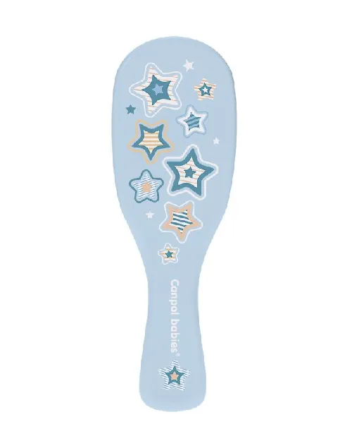 Matu ķemme un suka dabīgā Canpol NEW BORN blue 406