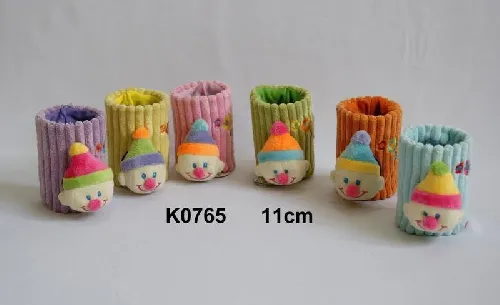 Mīkstā plīša krūze klauns 11 cm SUN DAY K0765
