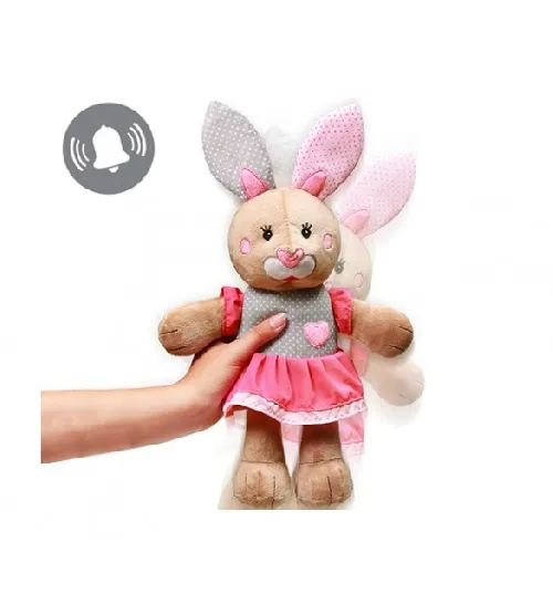 Mīkstā rotaļlieta ar grabuli BABYONO BUNNY JULIA 620