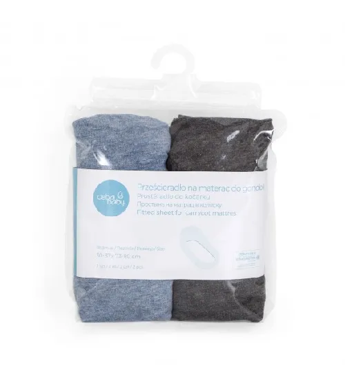 Palagi ratiņu matracim (2 gb.) Сeba Baby D.GREY+BLUE 844
