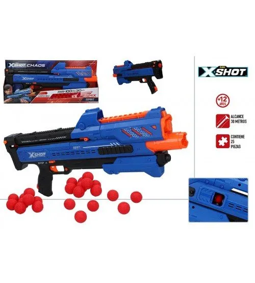 Pistole ar porolona bumbiņām X-Shot Chaos ZURU 14 g+ CB46273
