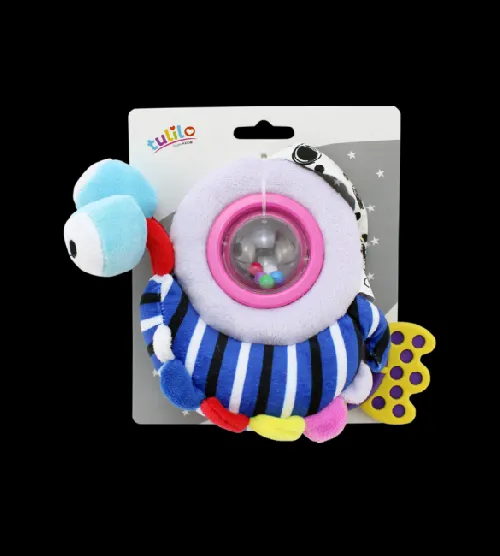 Plīša GLIEMEZĪTIS ar grabuli 18 cm 4935
