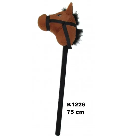 Plīša zirga galva ar kiju 75 cm K1226