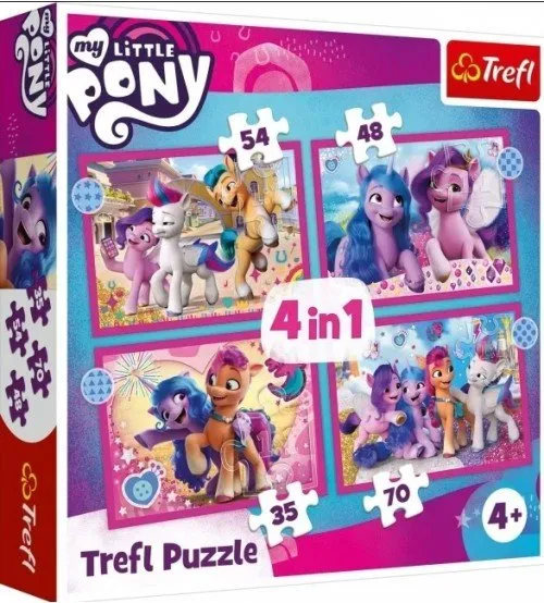 Puzzle 4in1 35/48/54/70 gb. 4+ TREFL My Little Pony T34375