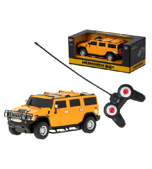 Radio vadāmā mašīna 1:24 HUMMER H2 yellow 9422/3