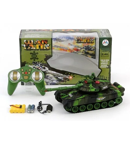 Radiovadāmāis tanks (gaisma, skaņa, 4 virzieni) ar akum. bater. 463806