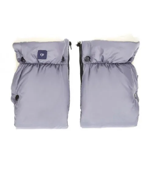 Ratu cimdi mufta Divdaļīgie Womar WOOL pastel grey PM-065