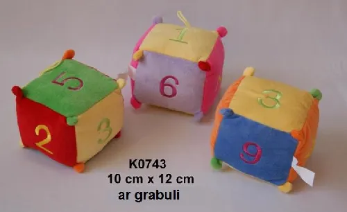 Rotaļlieta ar grabuli 8x8 cm SUN DAY K0742