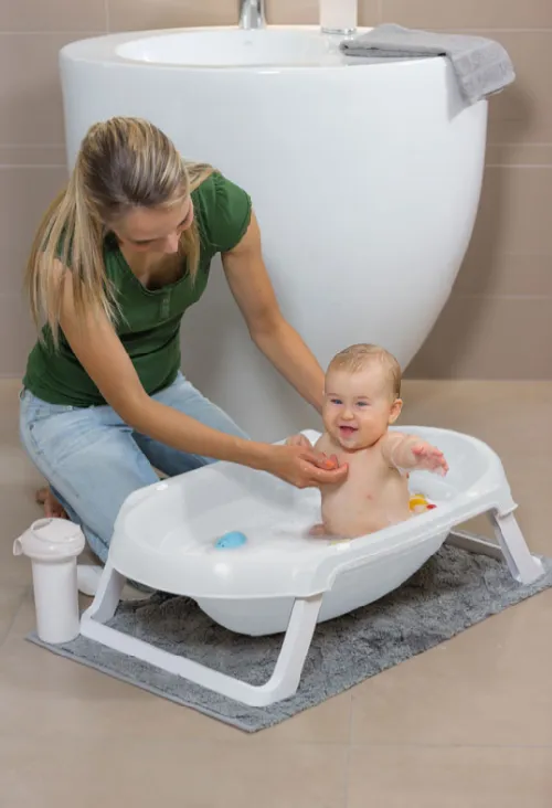 Saliekama bērnu vanna OK Baby ONDA Slim White