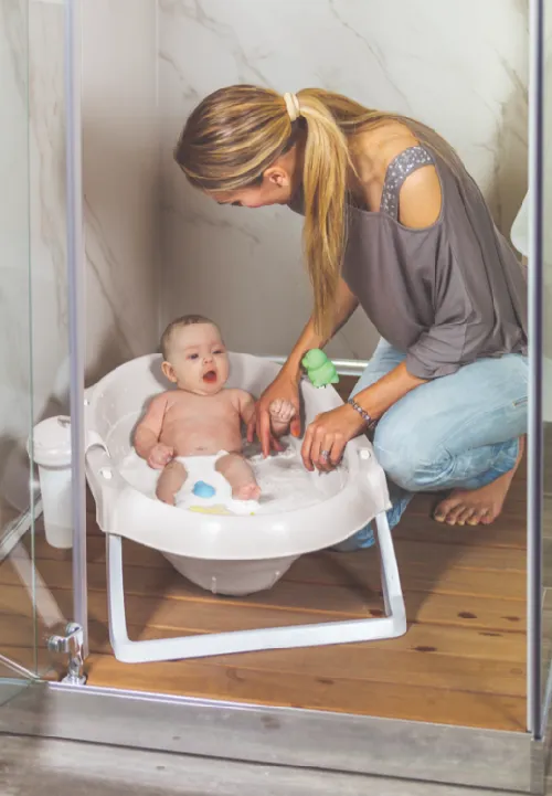 Saliekama bērnu vanna OK Baby ONDA Slim White