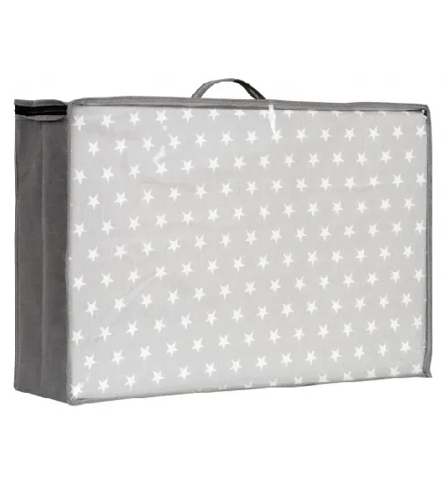 Saliekams matracis 120x60 cm + soma uzglabāšanai GREY STARS 299