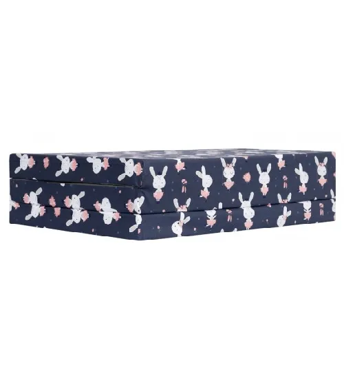 Saliekams matracis 120x60 cm + soma uzglabāšanai GREY STARS 299