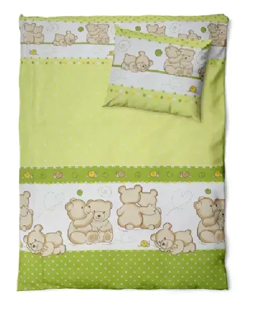 Sega un spilvens 135x100, 40x60 cm Ankras FRIENDS green K-2P135