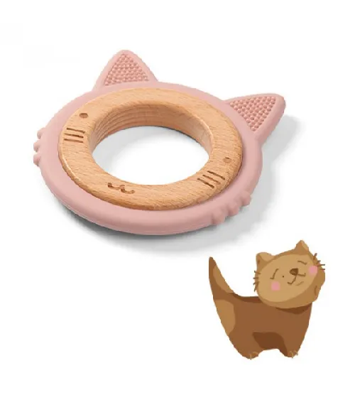 Silikona koka zobu graužamais KITTEN BabyOno 1076/02